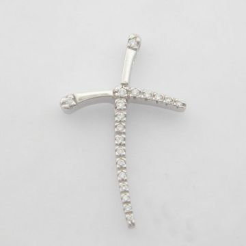 Kreuz Weißgold 14kt