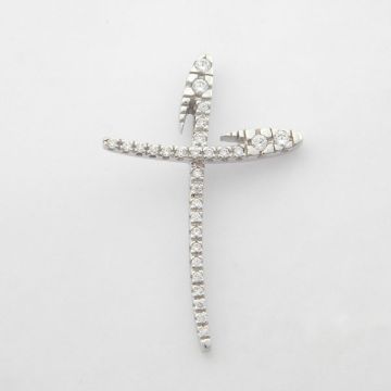 Kreuz Weißgold 14kt