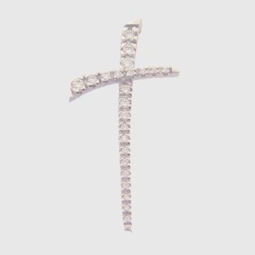 Kreuz Weißgold 14kt