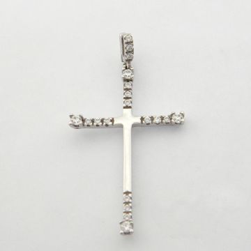 Kreuz Weißgold 14kt