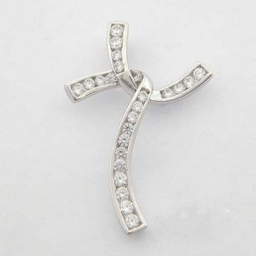 Kreuz Weißgold 14kt