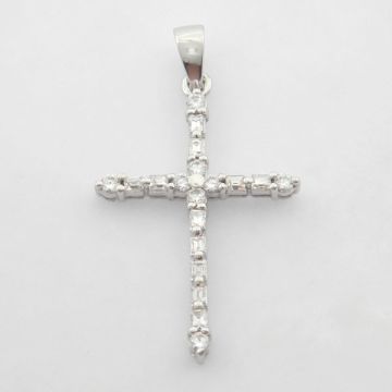 Kreuz Weißgold 14kt
