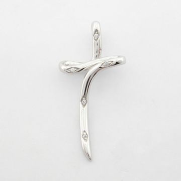 Kreuz Weißgold 14kt