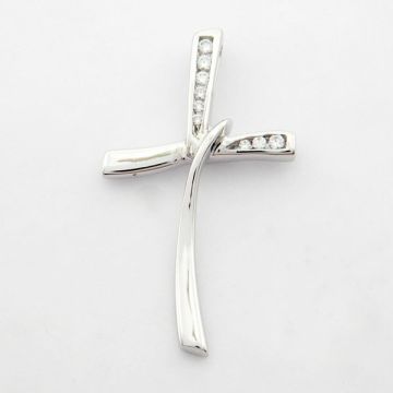 Kreuz Weißgold 14kt