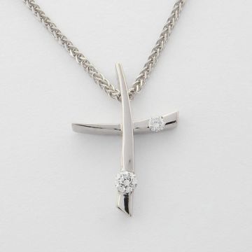 Kreuz Weißgold 14ct