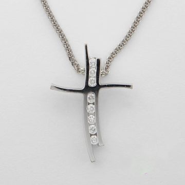 Kreuz Weißgold 14ct