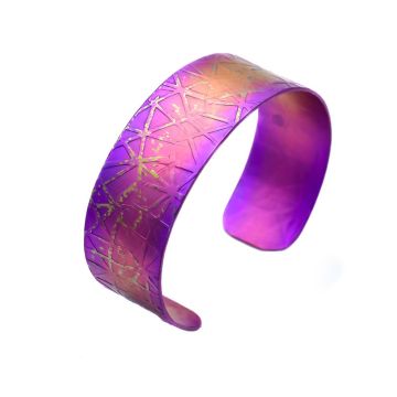 Anodized Titanium Cuff Bracelet.In different colours