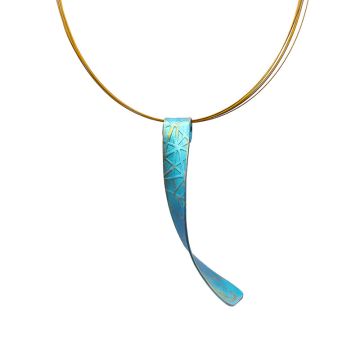 Anodized Titanium Ribbon Pendant