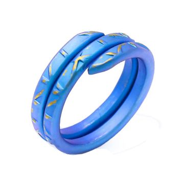 Anodized Titanium Adjustable Ring. In different colors