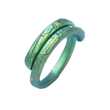 Hypoallergenic Anodized Titanium Ring. In different colors