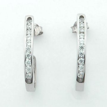 Earrings White Gold 14ct