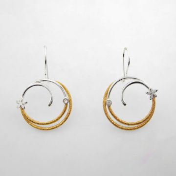 Silver Earrings Gold plated
