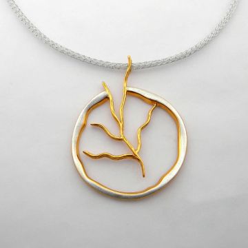 Silver Pendant Gold plated