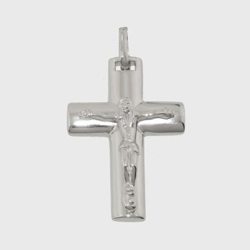 Silber Kreuz 925 mit geschnitzten Jesus